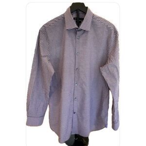 John Varvatos NWOT Plaid Slim Fit Long Sleeve Button Down Shirt 16